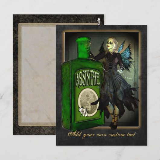 Absinthe Faerie Postcard Briefkaart (Voorkant / Achterkant)