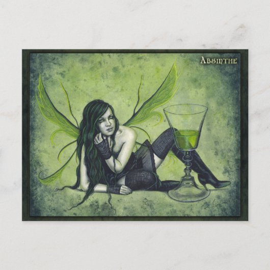 Absinthe Fairy Briefkaart (Voorkant)