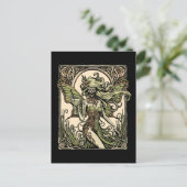 Absinthe Fairy Briefkaart (Staand voorkant)
