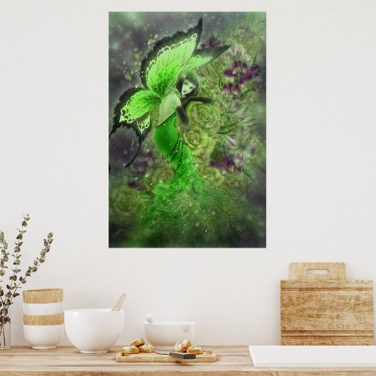 Absinthe Fairy Fantasy Art Poster (Keuken)
