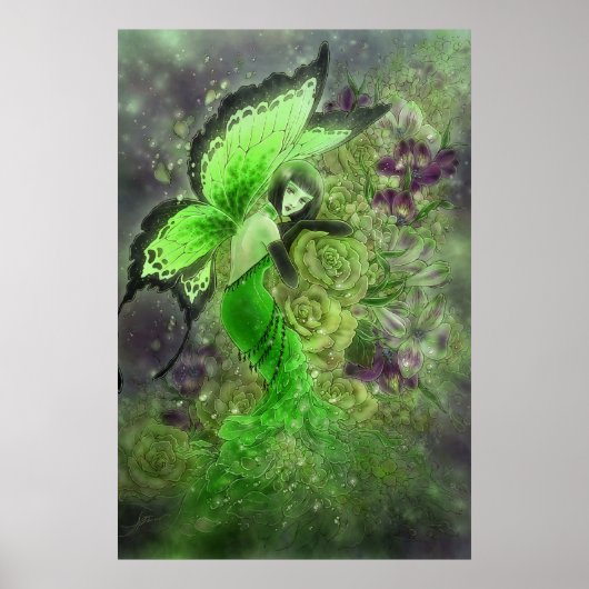 Absinthe Fairy Fantasy Art Poster (Voorkant)