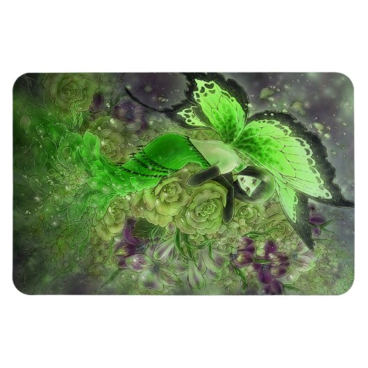 Absinthe Fairy Fantasy Kunstmagneet Magneet (Horizontaal)