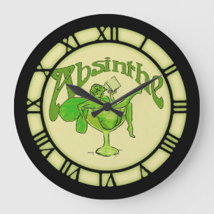 Absinthe Fairy in Glass Grote Klok
