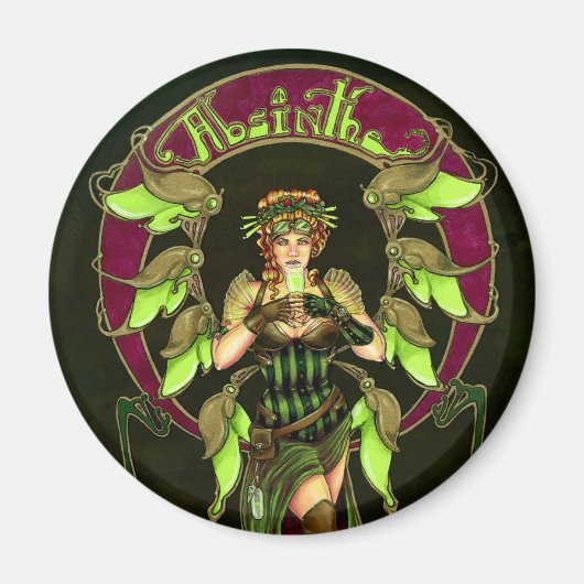 Absinthe Fairy Magnet (Voorkant)