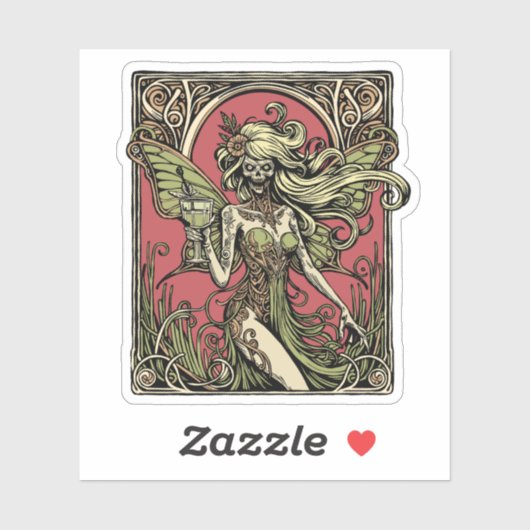 Absinthe Fairy Sticker (Vel)