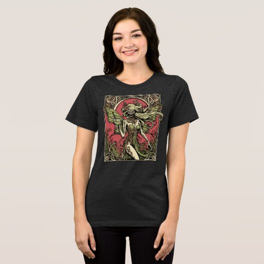 Absinthe Fairy Tri-Blend Shirt (Voorkant volledig)
