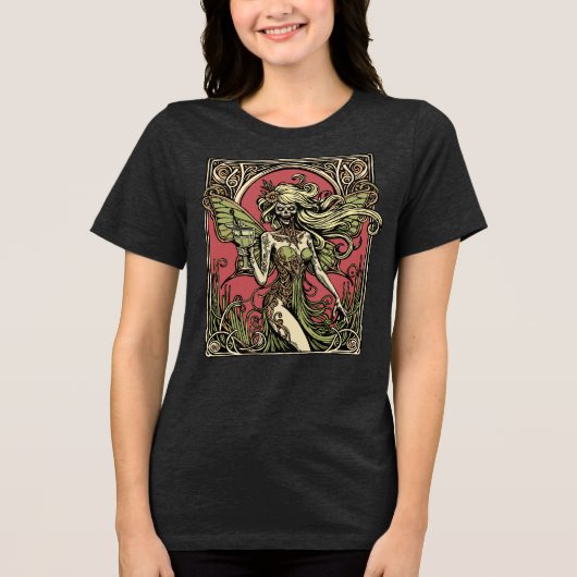Absinthe Fairy Tri-Blend Shirt (Voorkant)