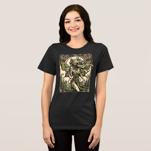 Absinthe Fairy Tri-Blend Shirt (Voorkant volledig)