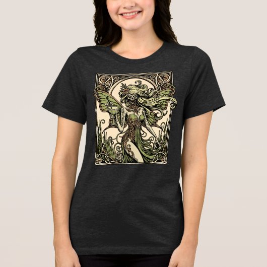 Absinthe Fairy Tri-Blend Shirt (Voorkant)