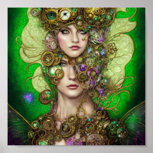 Absinthe Fantasy Green Fairy Poster (Voorkant)