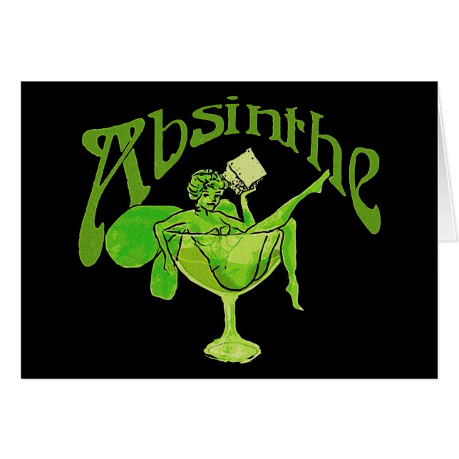 Absinthe Girl in Glass (Voorkant Horizontaal)