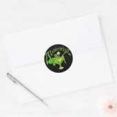 Absinthe Girl in Glass Ronde Sticker (Envelop)