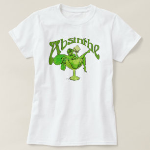 Absinthe Girl in Glass T-shirt