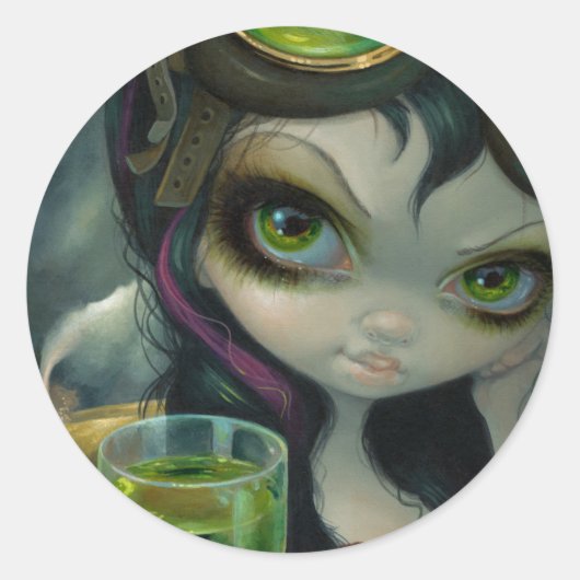 "Absinthe Goggles" Sticker (Voorkant)