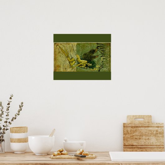 Absinthe Green Fairie Poster (Keuken)