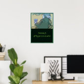 Absinthe Green Fairy, bewerk tekst Poster (Thuiskantoor)