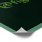 Absinthe Green Fairy, bewerk tekst Poster (Hoek)