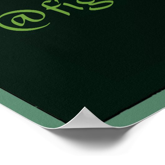 Absinthe Green Fairy, bewerk tekst Poster (Hoek)