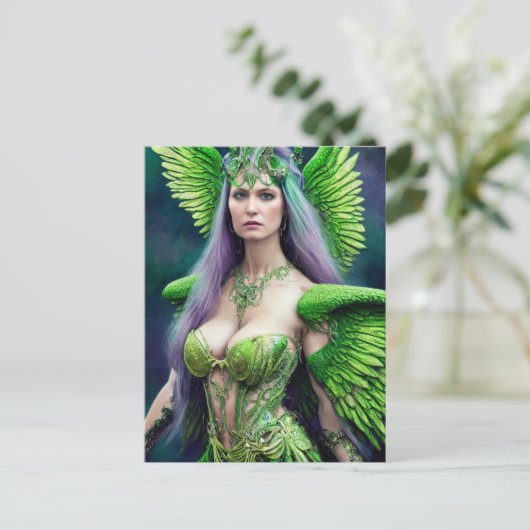 Absinthe Green Fairy Briefkaart (Staand voorkant)