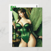Absinthe Green Fairy Briefkaart (Voorkant / Achterkant)