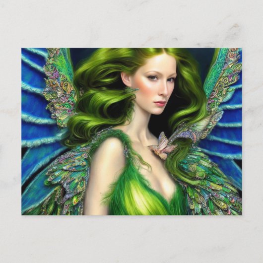 Absinthe Green Fairy Briefkaart (Voorkant)