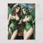 Absinthe Green Fairy Briefkaart (Voorkant)