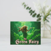 Absinthe Green Fairy Briefkaart (Staand voorkant)