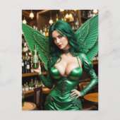 Absinthe Green Fairy Briefkaart (Voorkant)