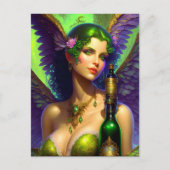 Absinthe Green Fairy Briefkaart (Voorkant)