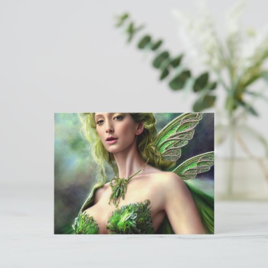 Absinthe Green Fairy Briefkaart (Staand voorkant)