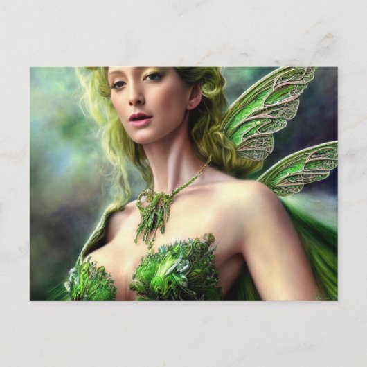 Absinthe Green Fairy Briefkaart (Voorkant)