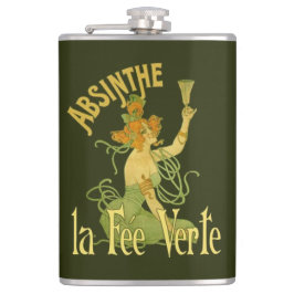 Absinthe Green Fairy La Fee Verte, Poster Steampun Heupfles