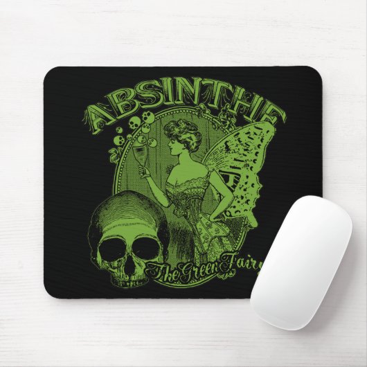 Absinthe Green Fairy Lady Muismat (Met muis)