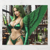 Absinthe Green Fairy Likeurfles Etiket (Enkel label)