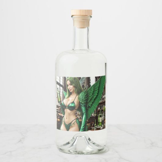 Absinthe Green Fairy Likeurfles Etiket (Voorkant)