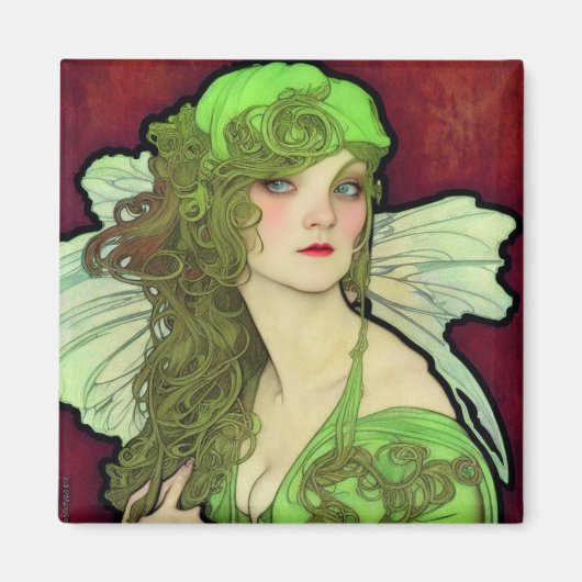 Absinthe Green Fairy Magnet (Voorkant)