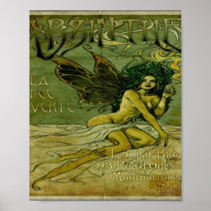 Absinthe Green Fairy Poster
