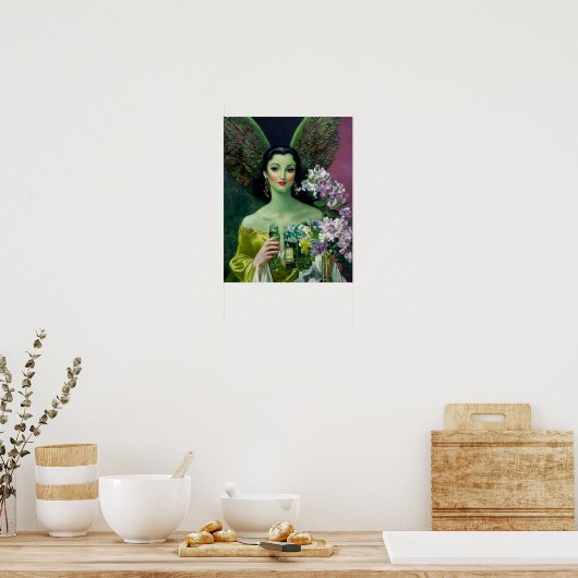 Absinthe Green Fairy Poster (Keuken)