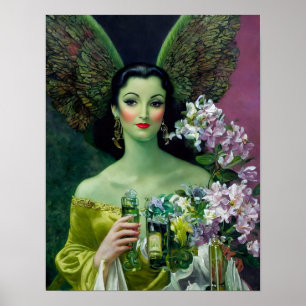 Absinthe Green Fairy Poster