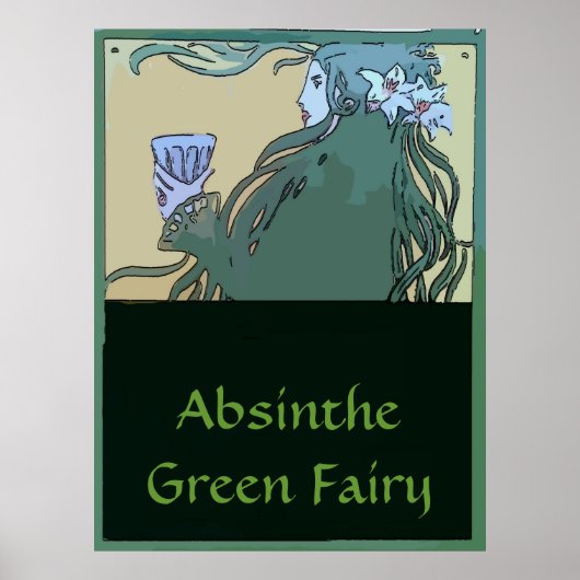 Absinthe Green Fairy Poster (Voorkant)