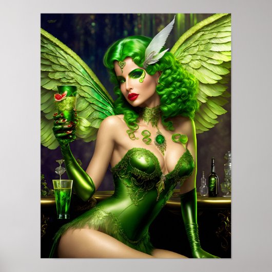 Absinthe Green Fairy Poster (Voorkant)