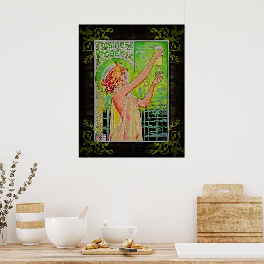 Absinthe Green Fairy Poster (Keuken)