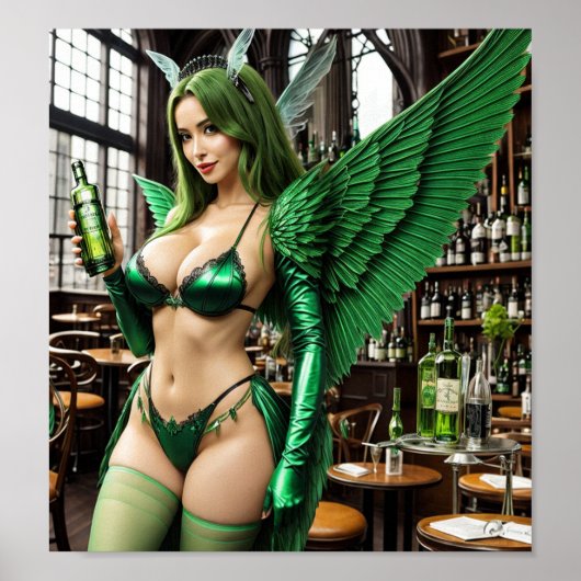 Absinthe Green Fairy Poster (Voorkant)