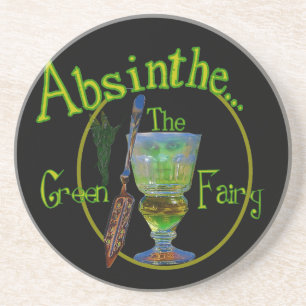 Absinthe Green Fairy Zandsteen Onderzetter