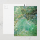 Absinthe Green Quartz Crystal Briefkaart (Voorkant / Achterkant)