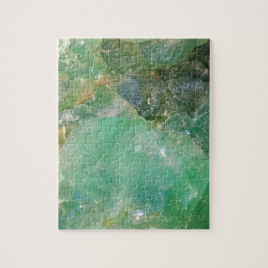 Absinthe Green Quartz Crystal Legpuzzel (Verticaal)