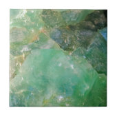 Absinthe Green Quartz Crystal Tegeltje (Voorkant)