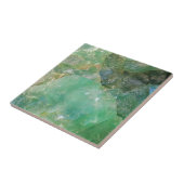 Absinthe Green Quartz Crystal Tegeltje (Zijkant)