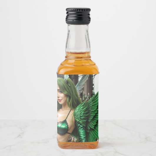 Absinthe Groene Fee Likeurfles Etiket (Voorkant)