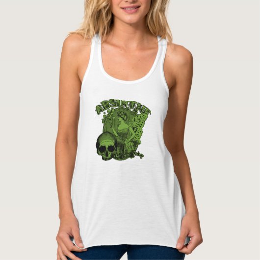 Absinthe Groene Fee Vrouw Tanktop (Voorkant)